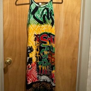 Bob Marley print dress.